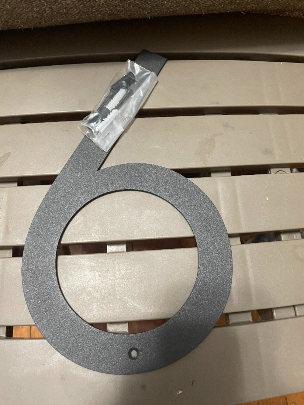Metal House Number 6